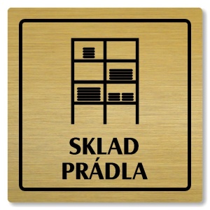 Sklad prádla, 100x100mm, zlatá, Arizona